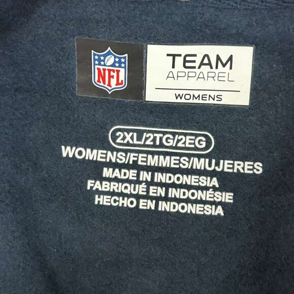 NWT Nfl Women's 2XL Team Apparel Chicago Bears Navy Pullover Hoodie - Picture 3 of 14